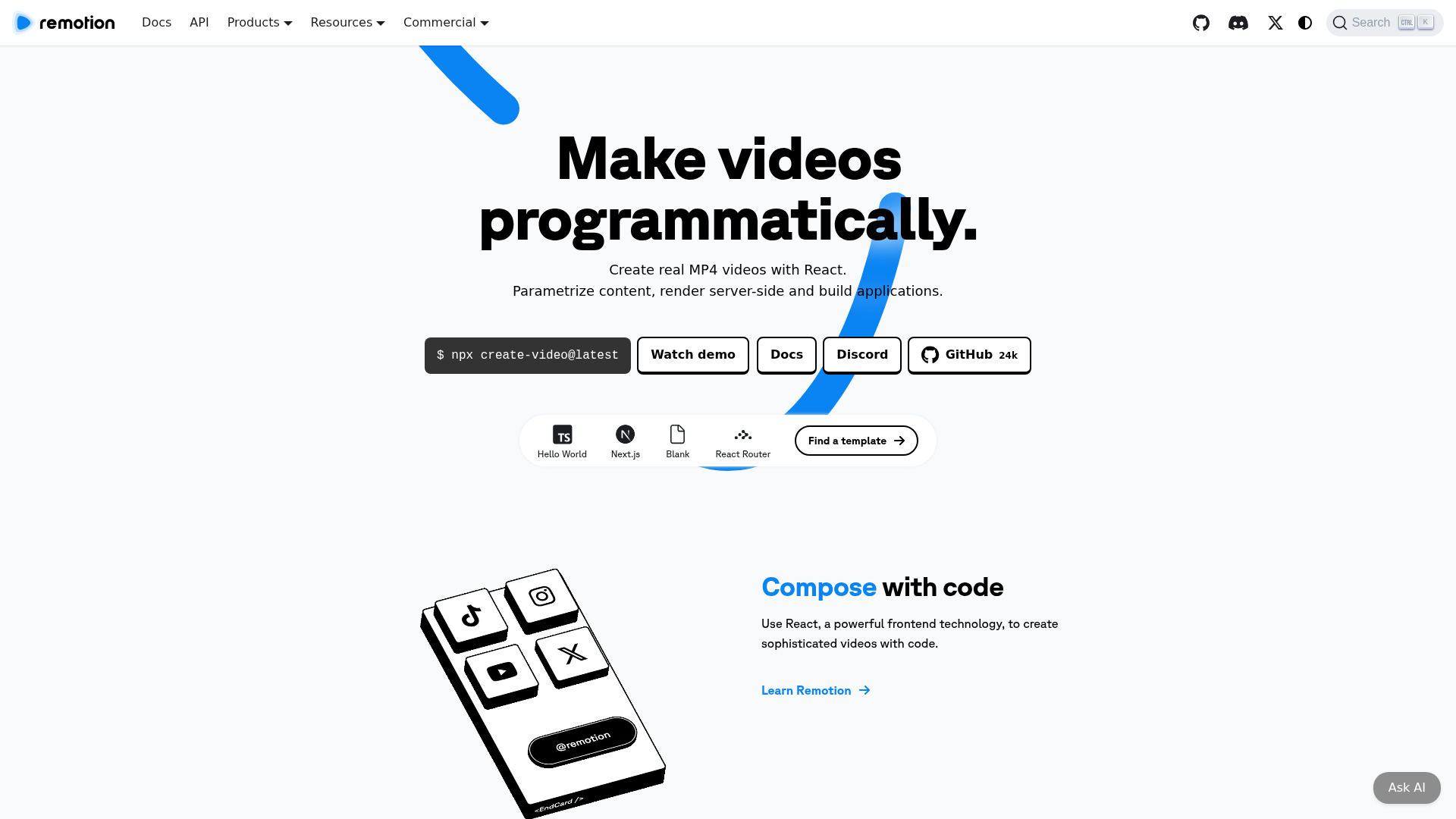 Remotion screenshot