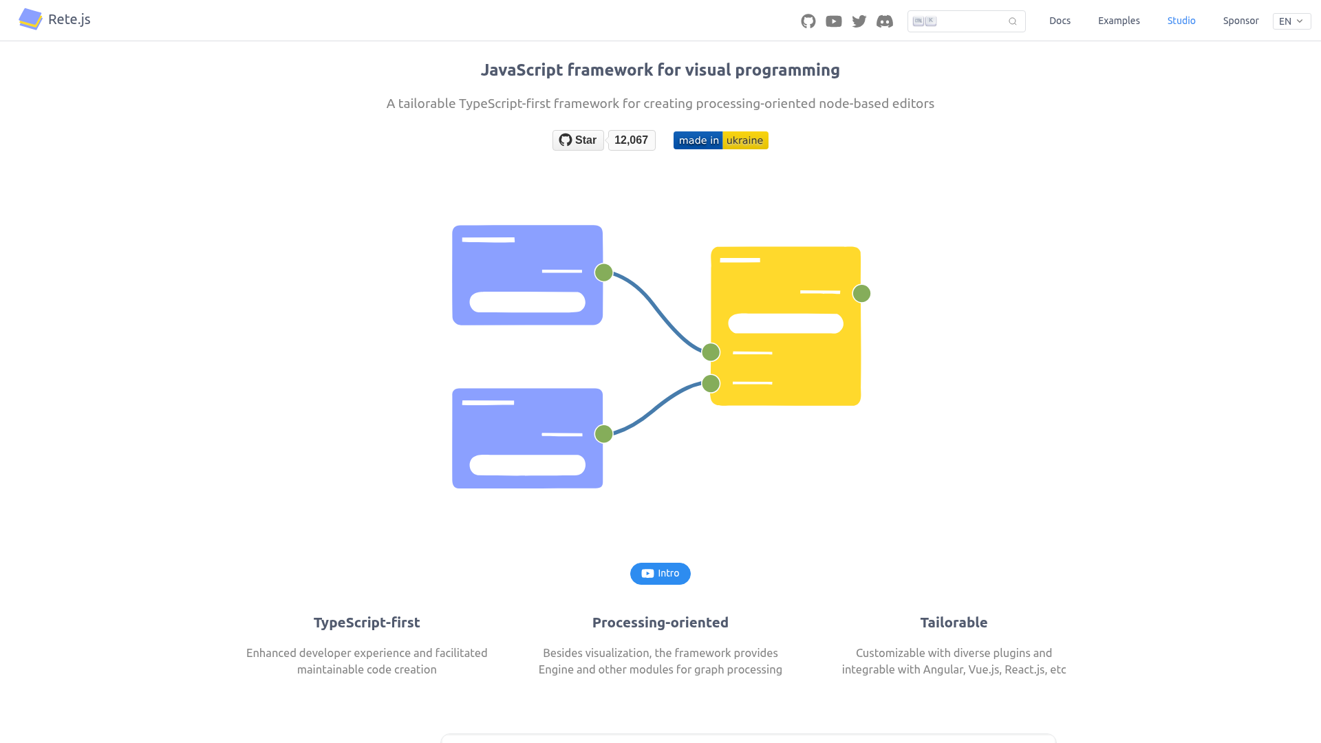 Rete.js screenshot
