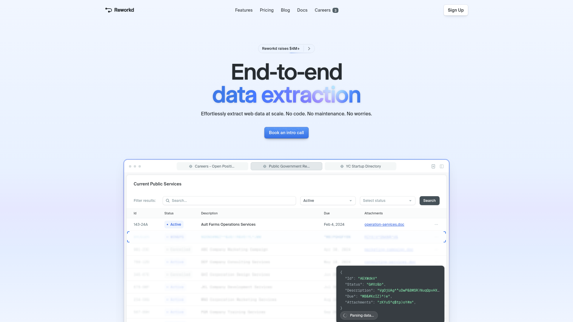 Reworkd screenshot