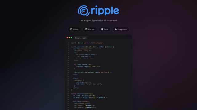 Ripple TS screenshot