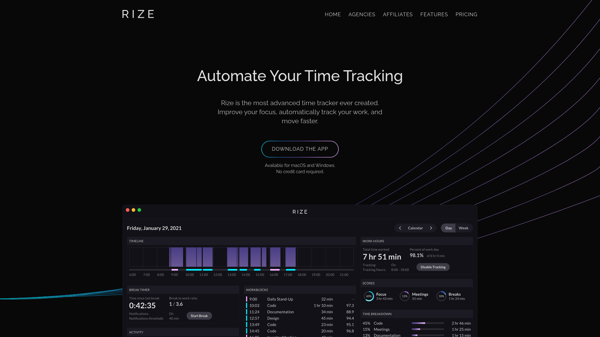 Rize screenshot