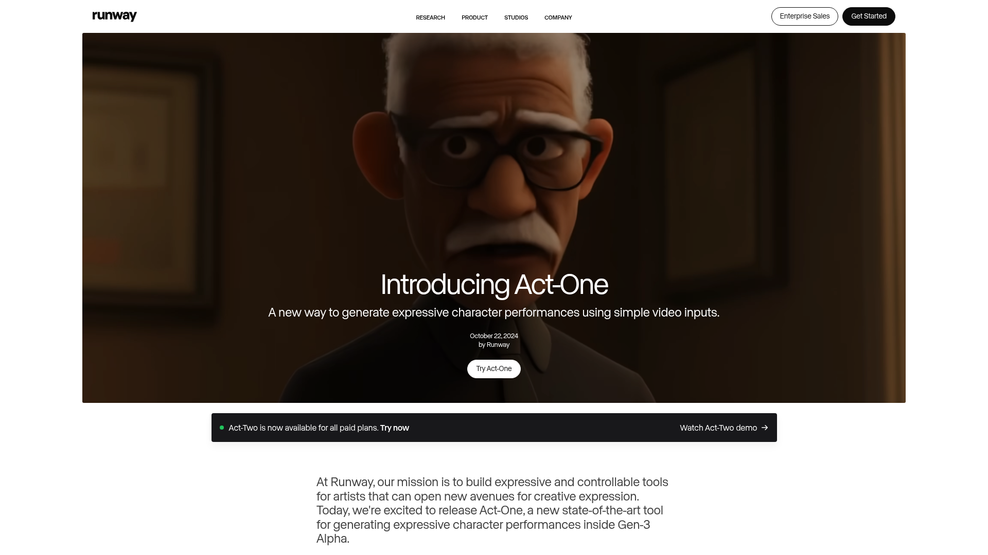 Act-One screenshot