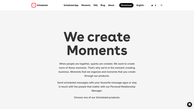 Scheduled