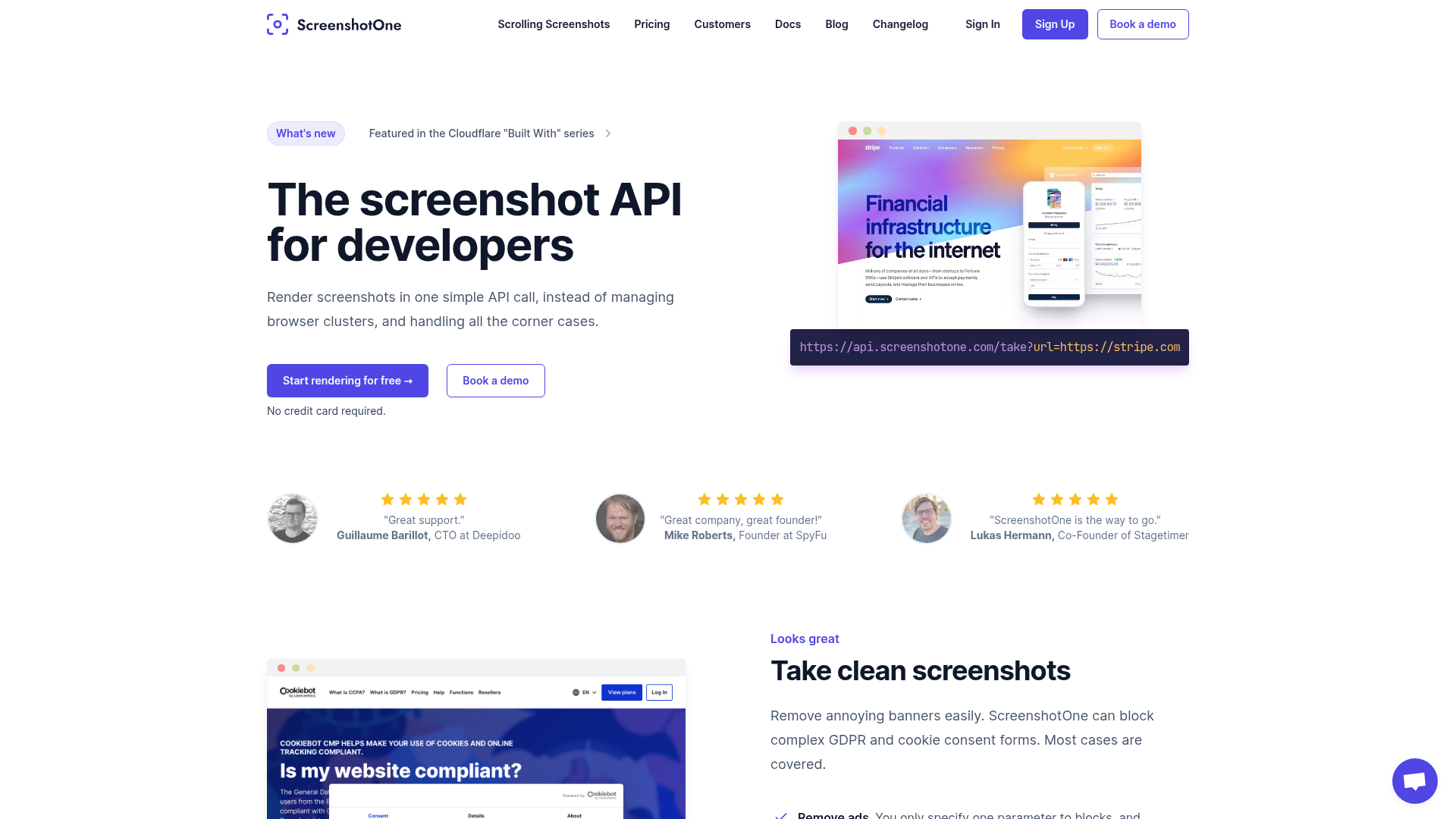 ScreenshotOne screenshot