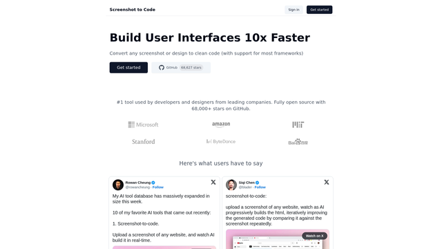 Screenshot to Code