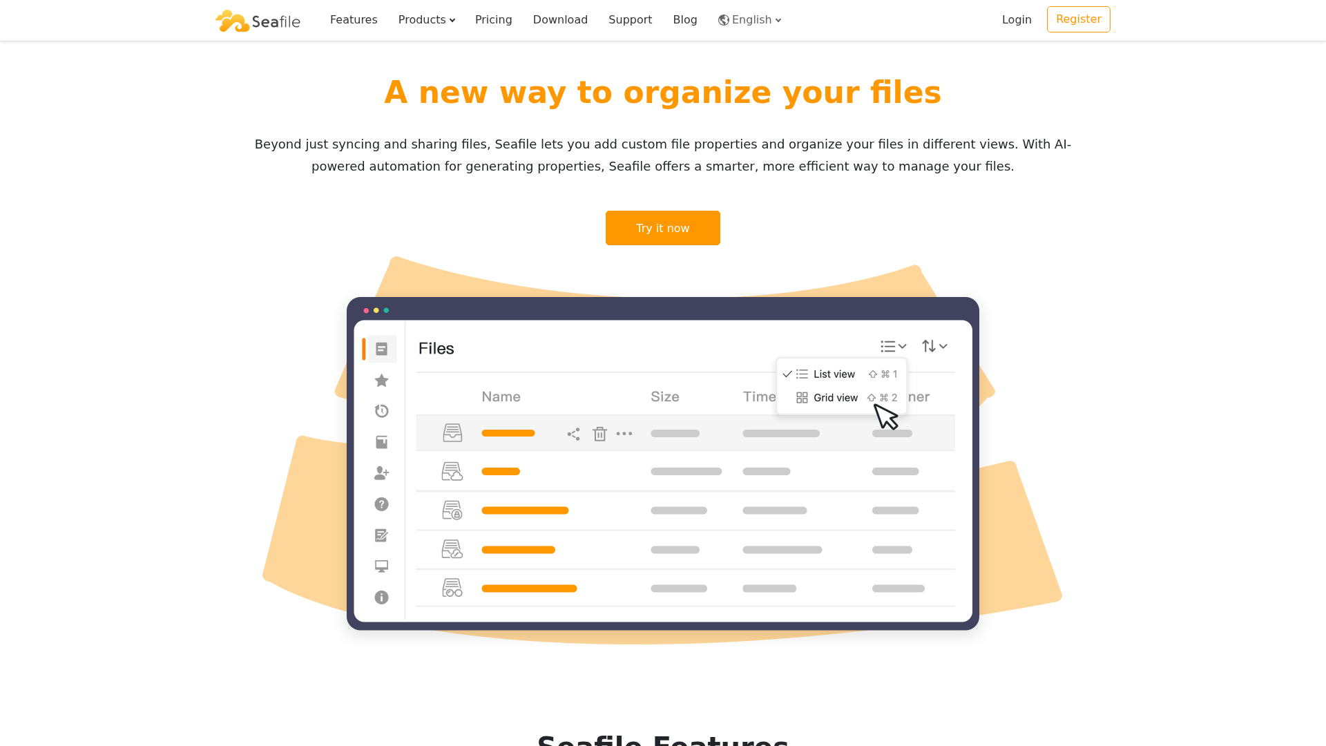 Seafile screenshot