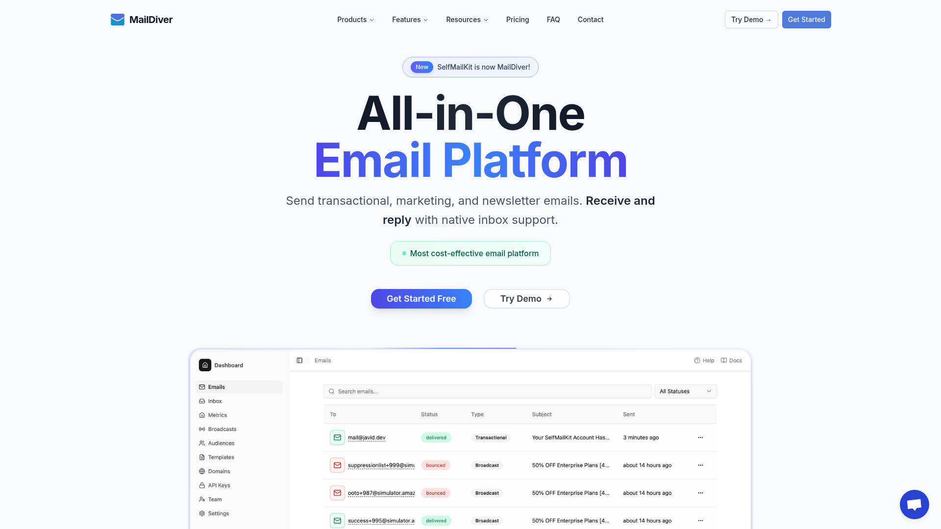 MailDiver screenshot