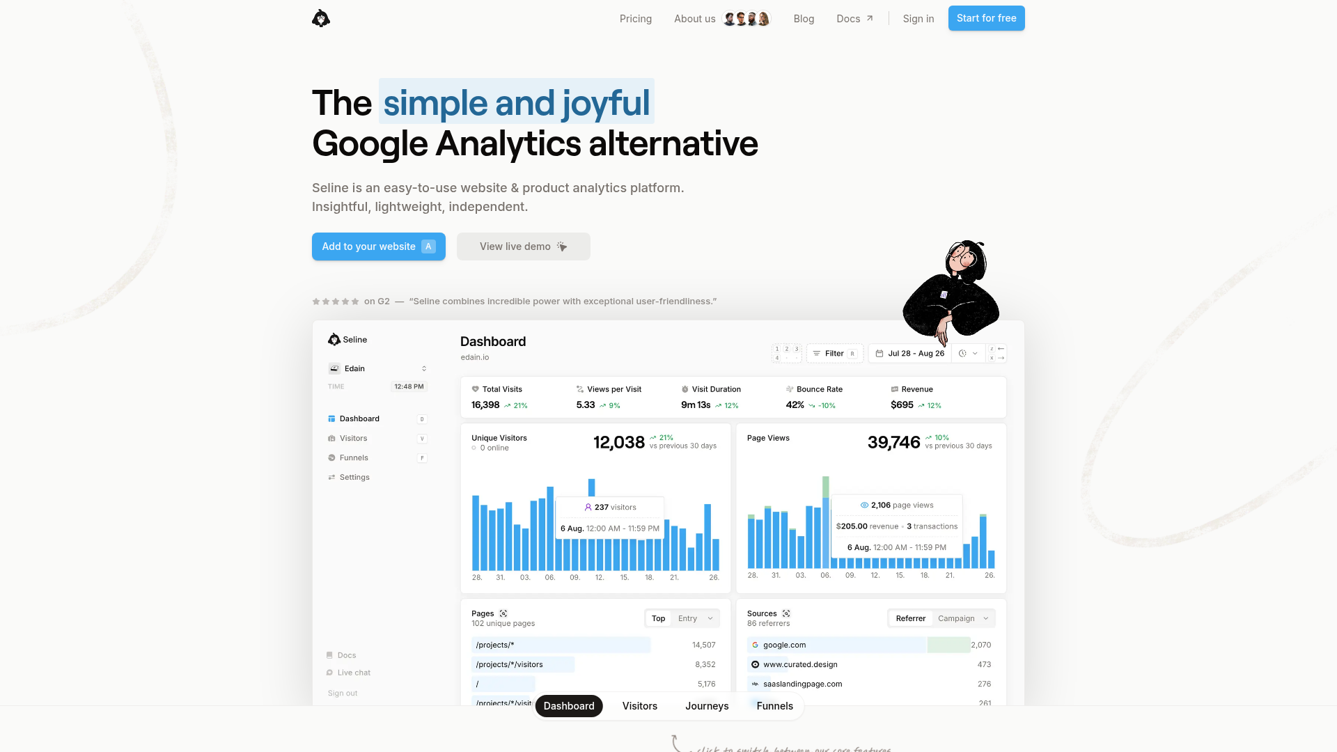 Seline Analytics screenshot