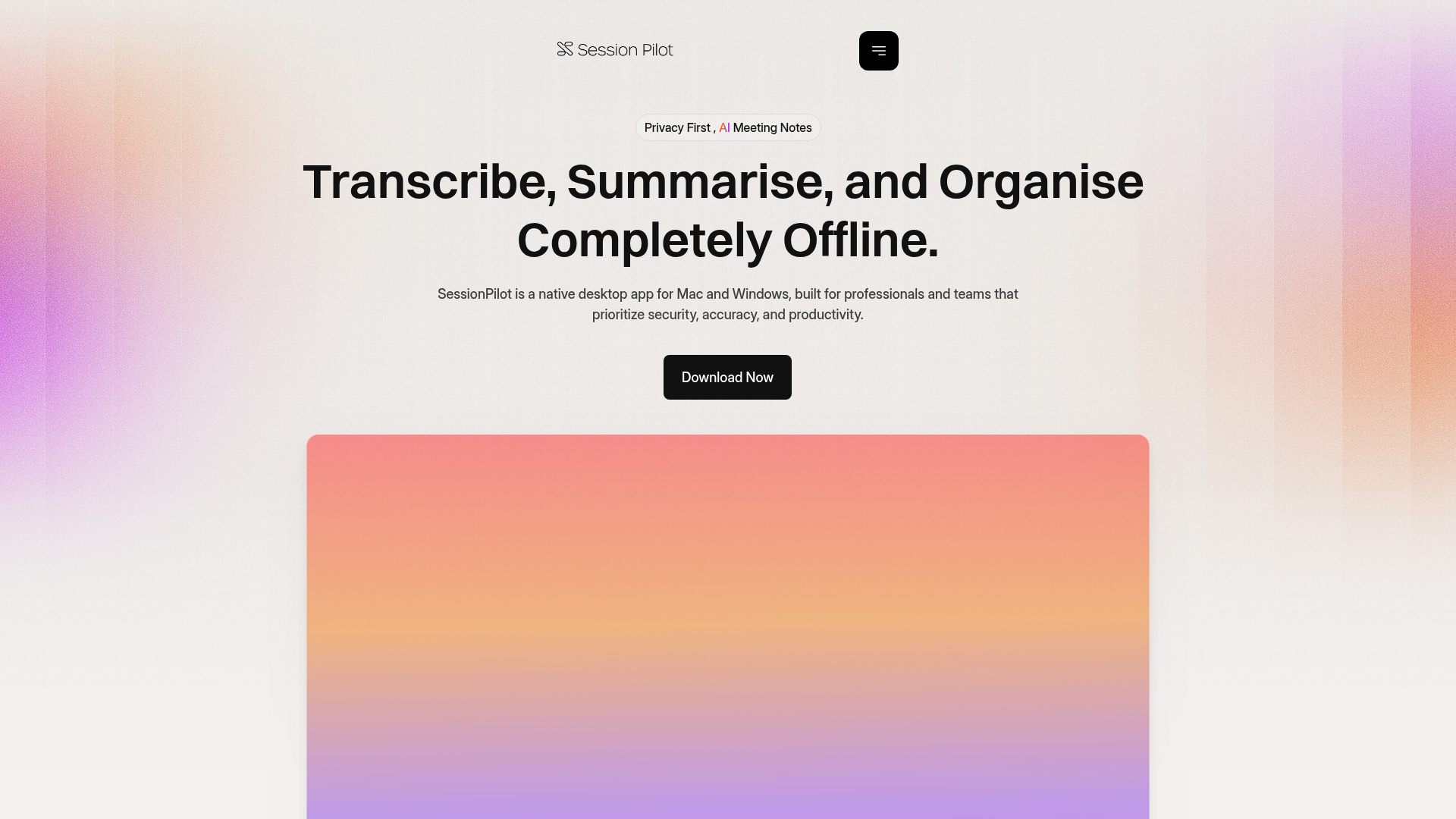 Session Pilot screenshot