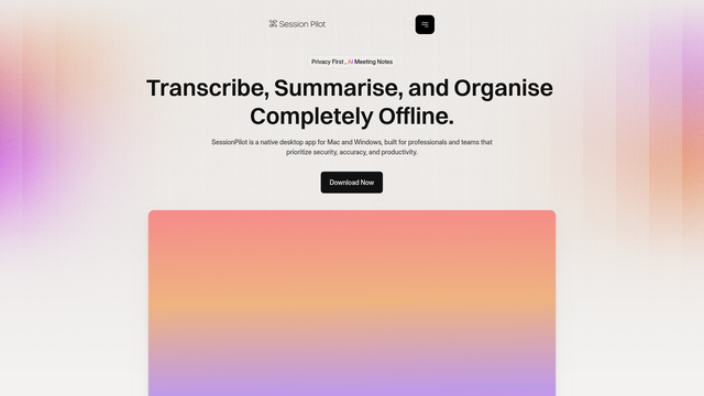 Session Pilot screenshot