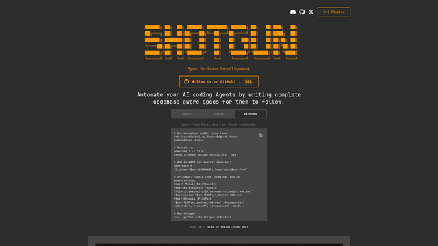 Shotgun CLI screenshot