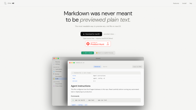 showmd screenshot