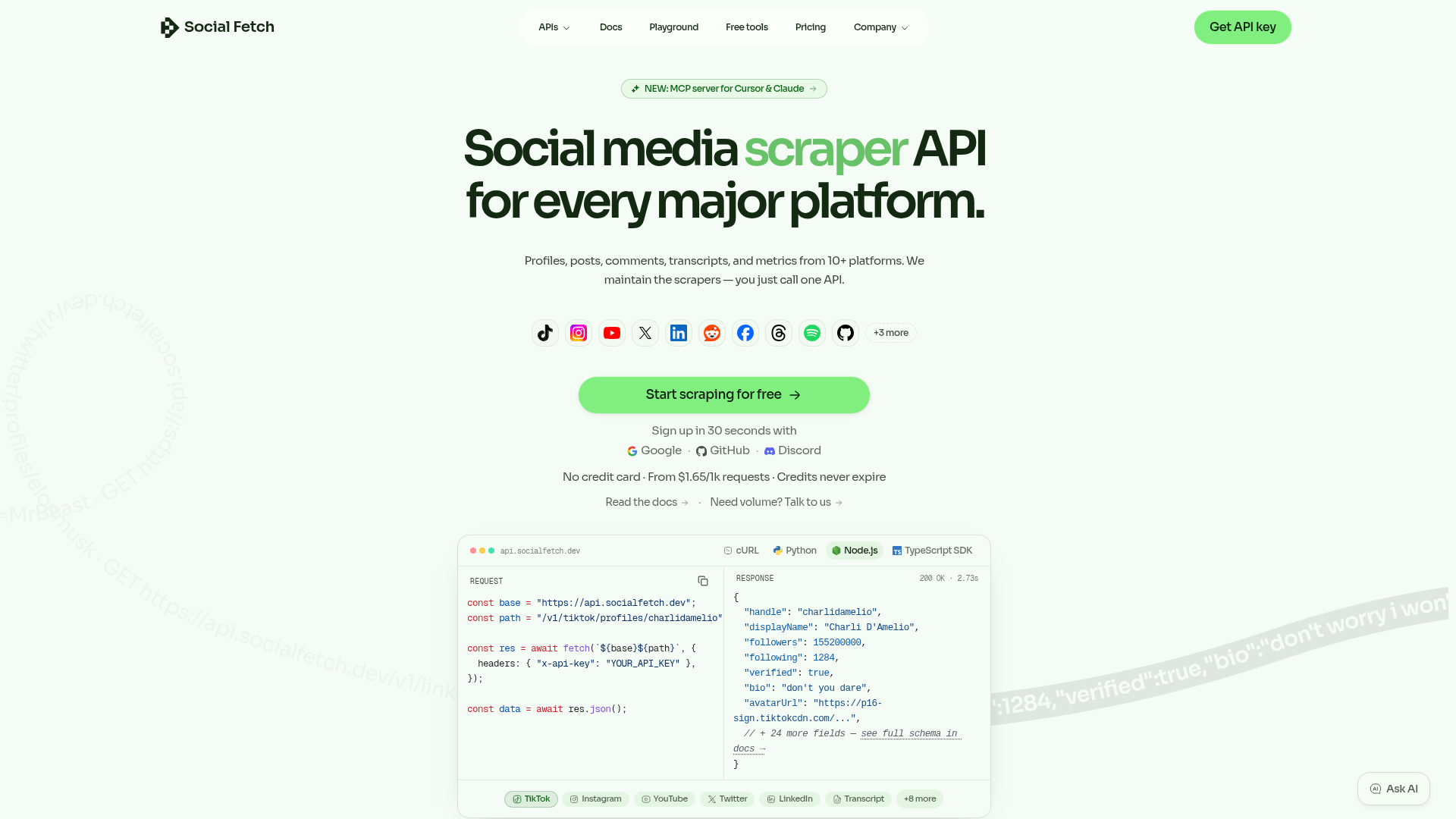 Social Fetch screenshot