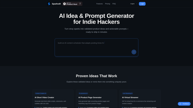 Sparkraft screenshot