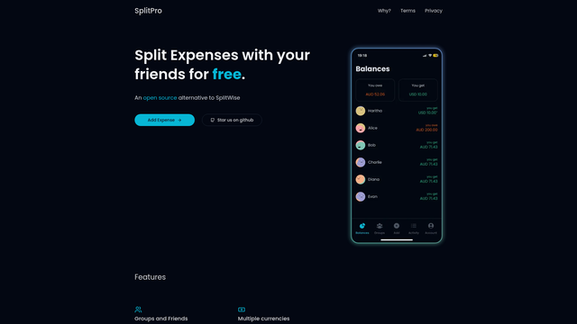 SplitPro screenshot