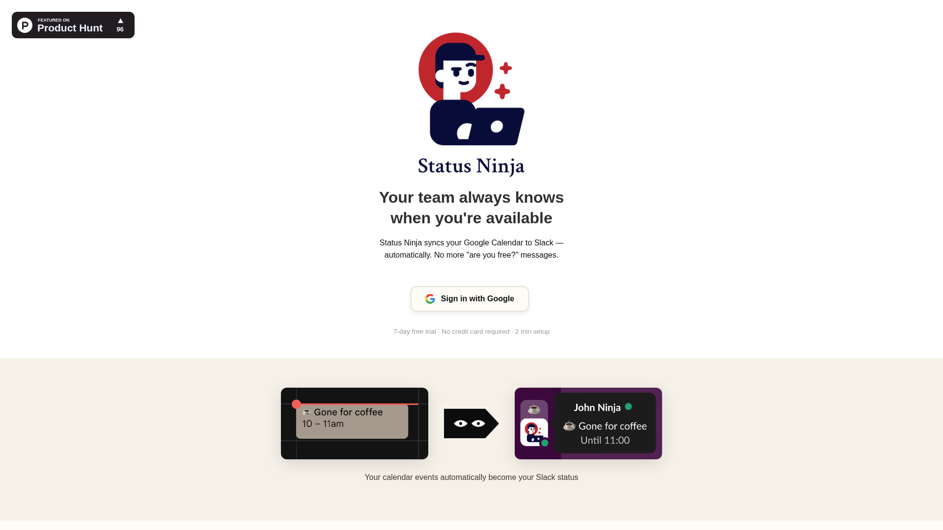 StatusNinja screenshot