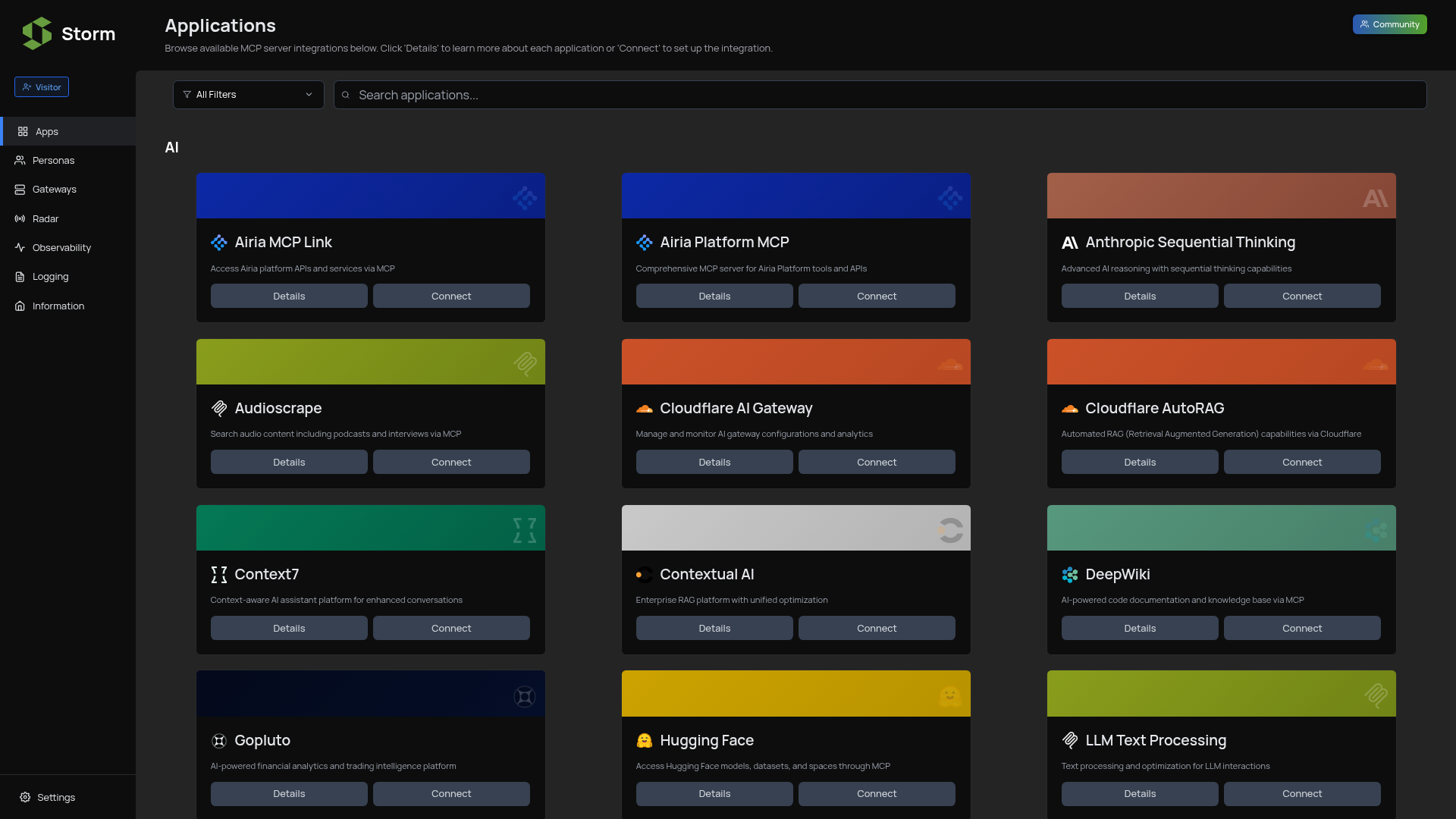 Storm MCP screenshot