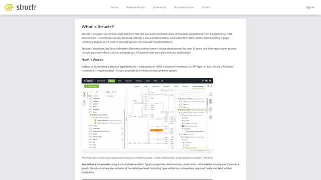 Structr screenshot