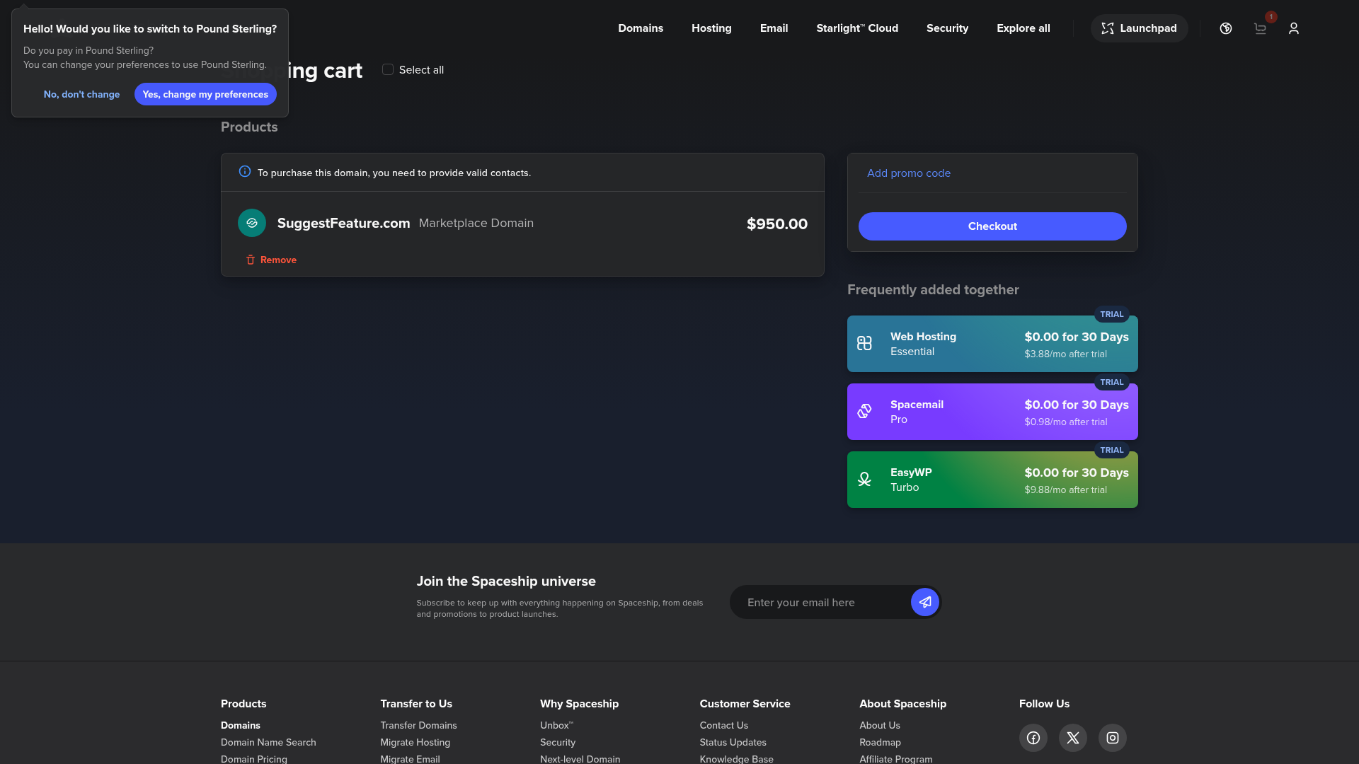 SuggestFeature screenshot