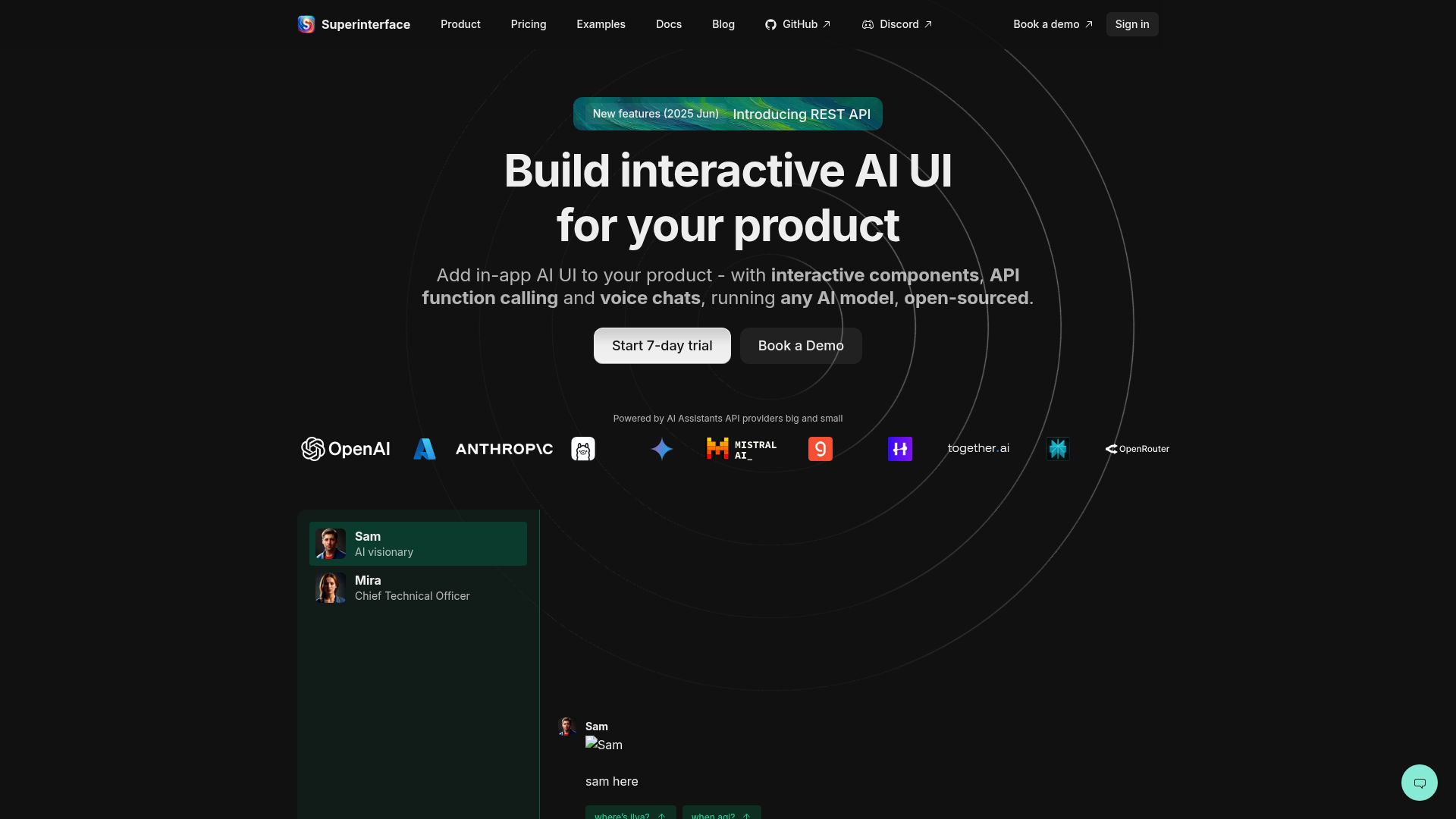Superinterface screenshot
