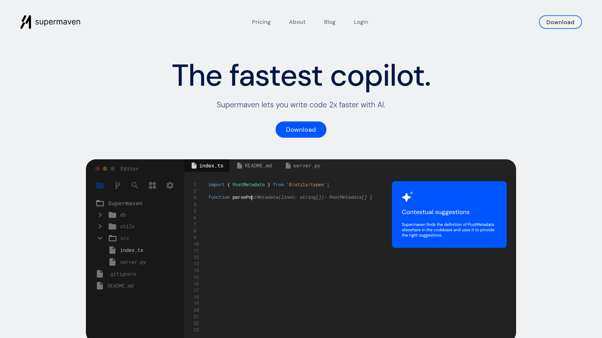 Supermaven screenshot