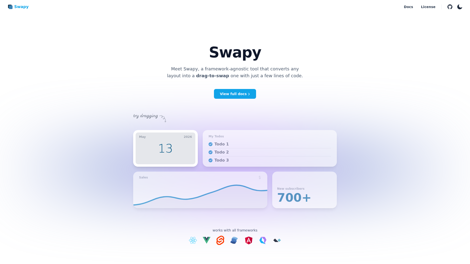 Swapy screenshot