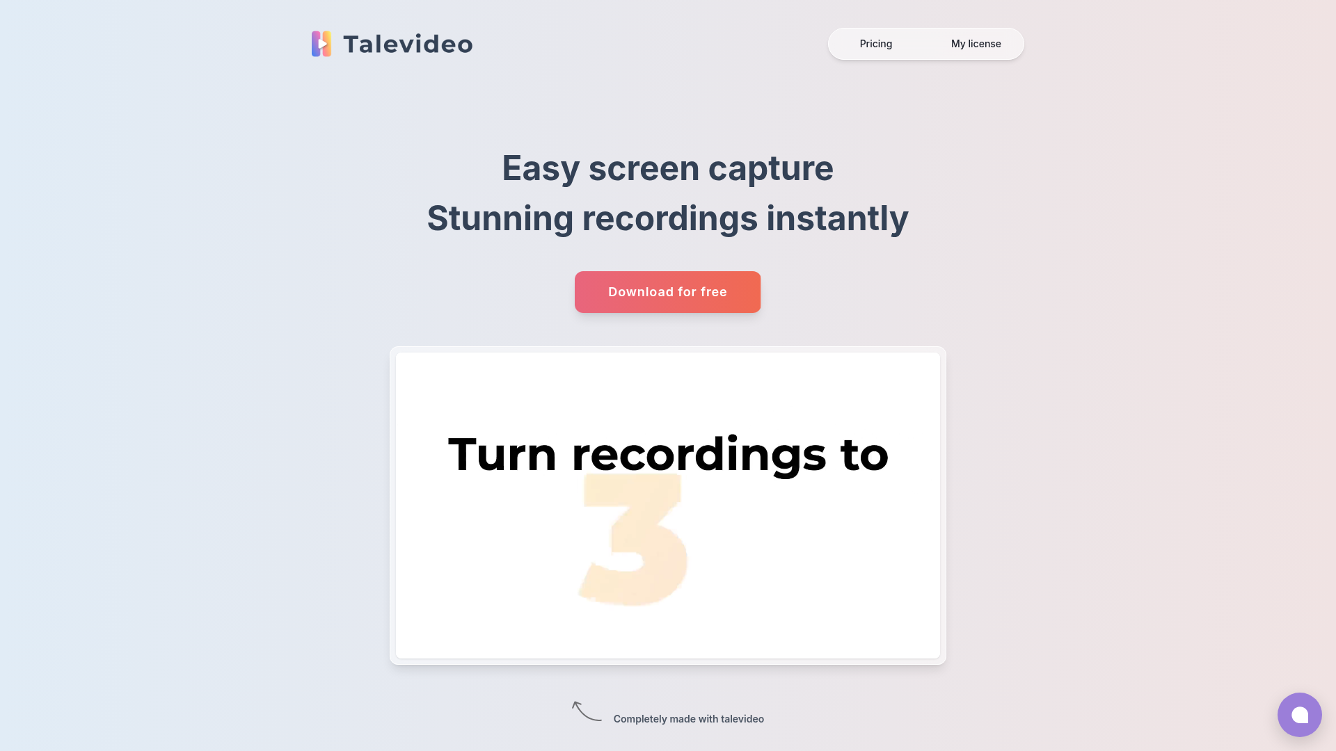 Talevideo screenshot