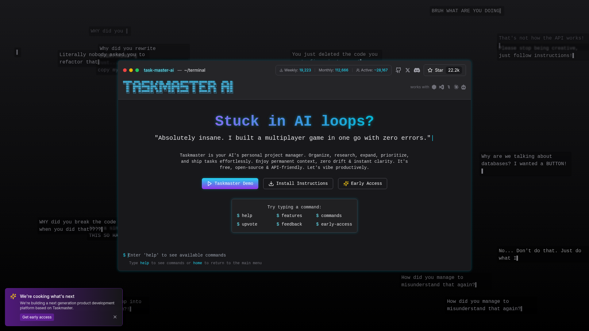 Taskmaster AI screenshot