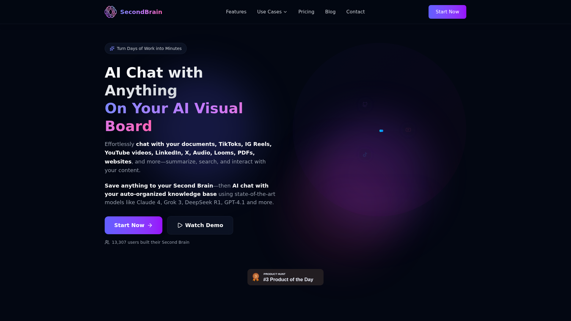 Second Brain screenshot