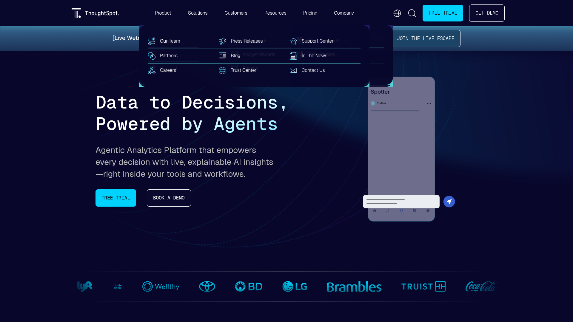 ThoughtSpot screenshot
