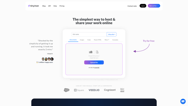 tiiny.host screenshot
