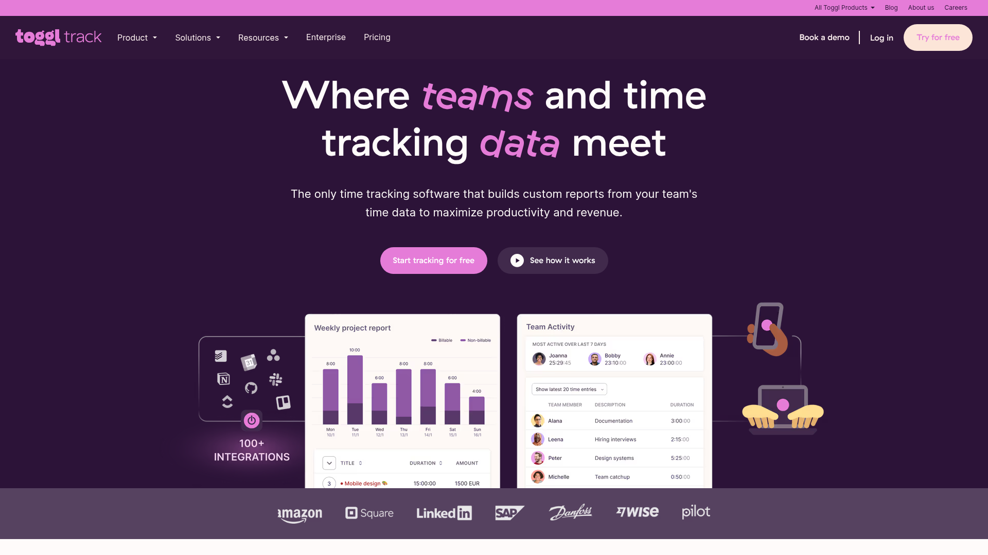 Toggl Track screenshot