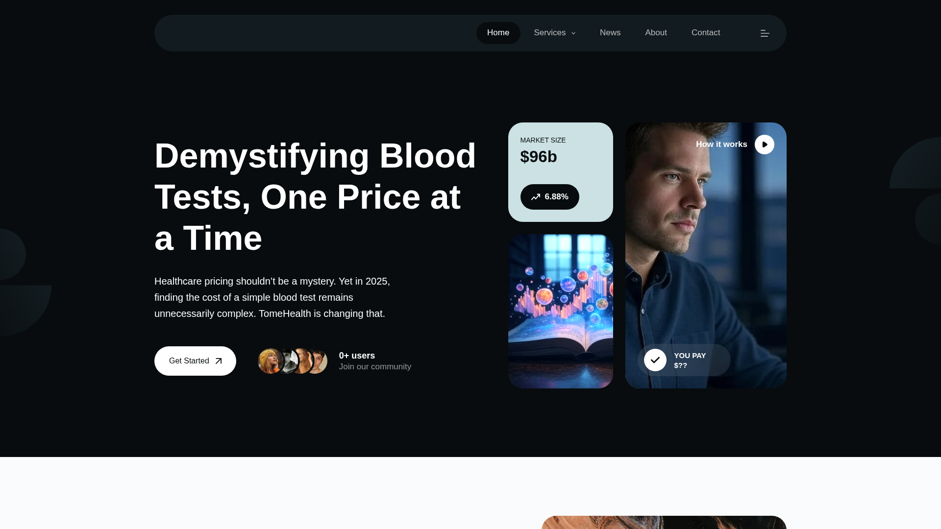 Tome Health screenshot