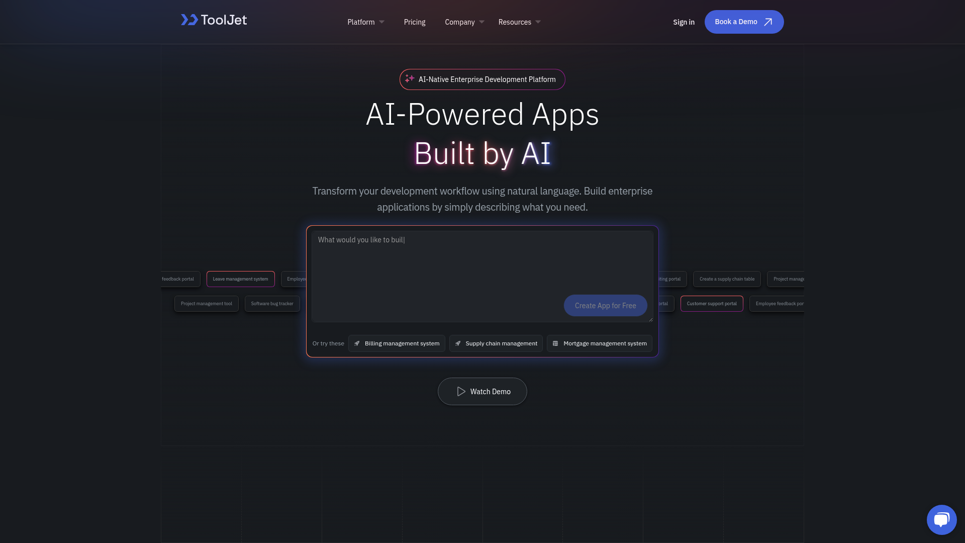 tooljet+ai