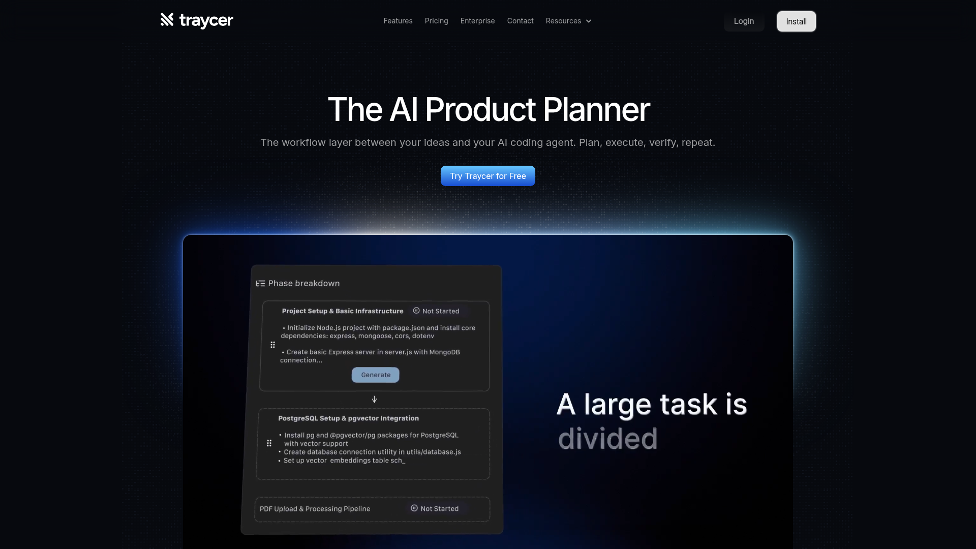 Traycer screenshot