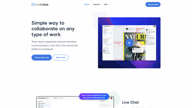 UnitCollab screenshot