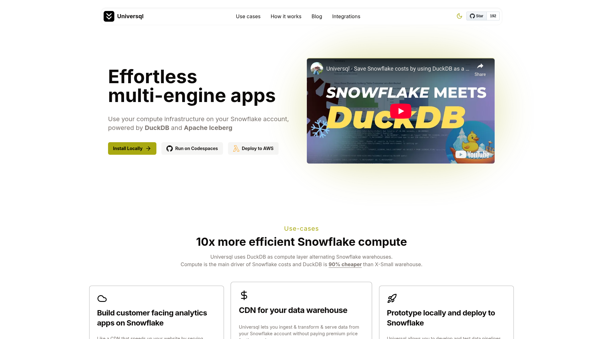 Universql screenshot