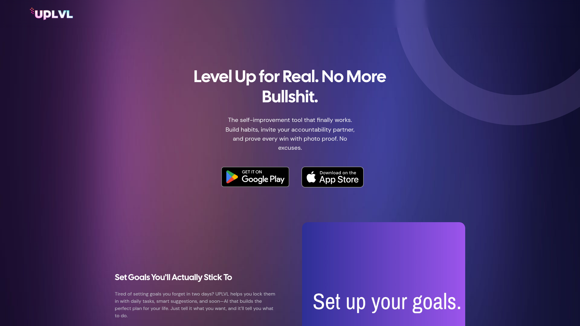UpLvL screenshot