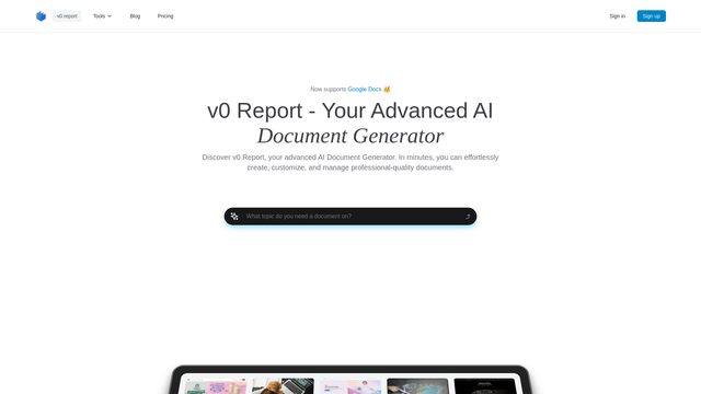 v0 report