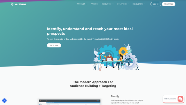 Versium screenshot