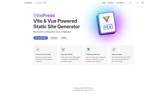 VitePress screenshot