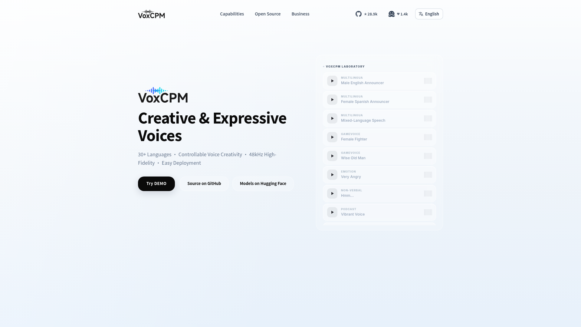 VoxCPM screenshot