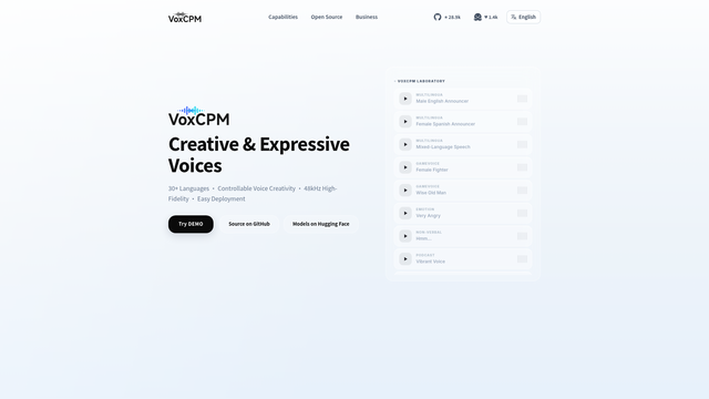 VoxCPM screenshot