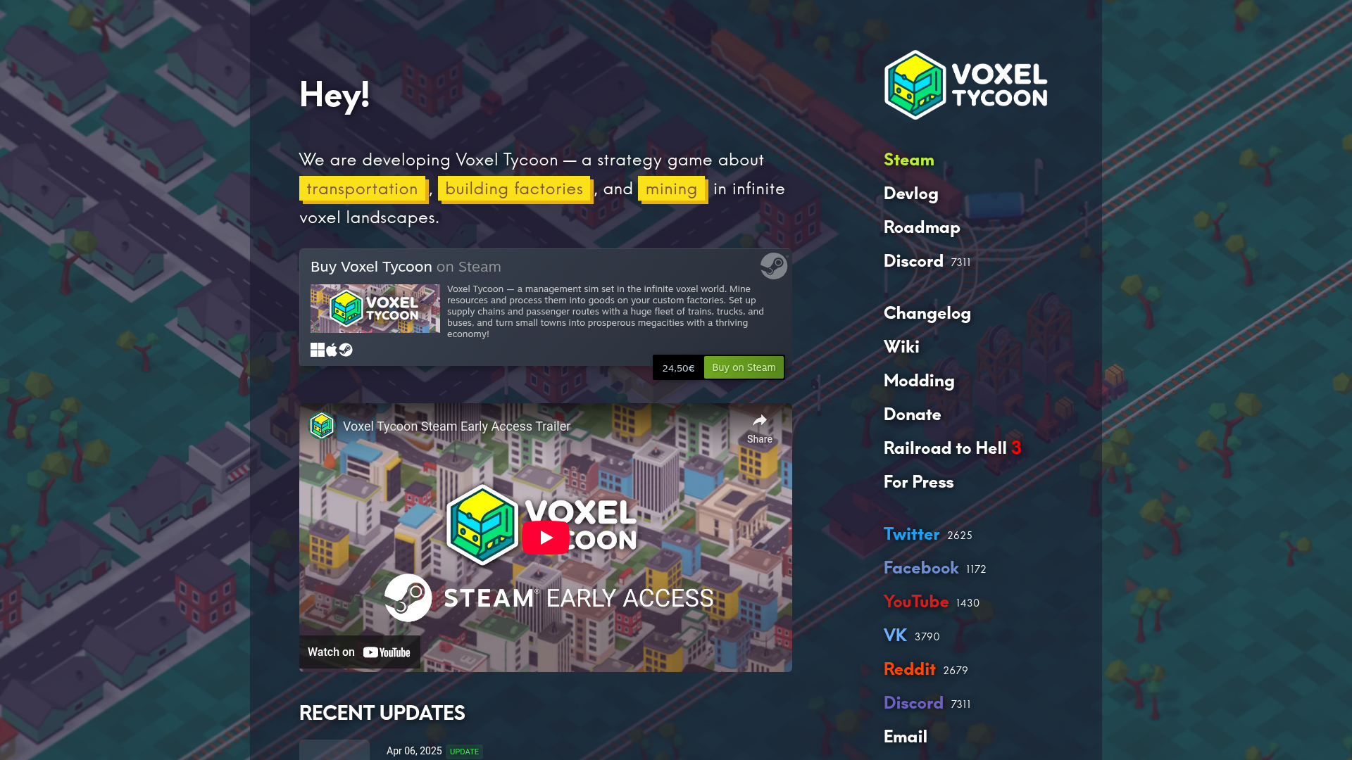 Voxel Tycoon screenshot