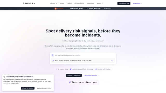 Warestack screenshot