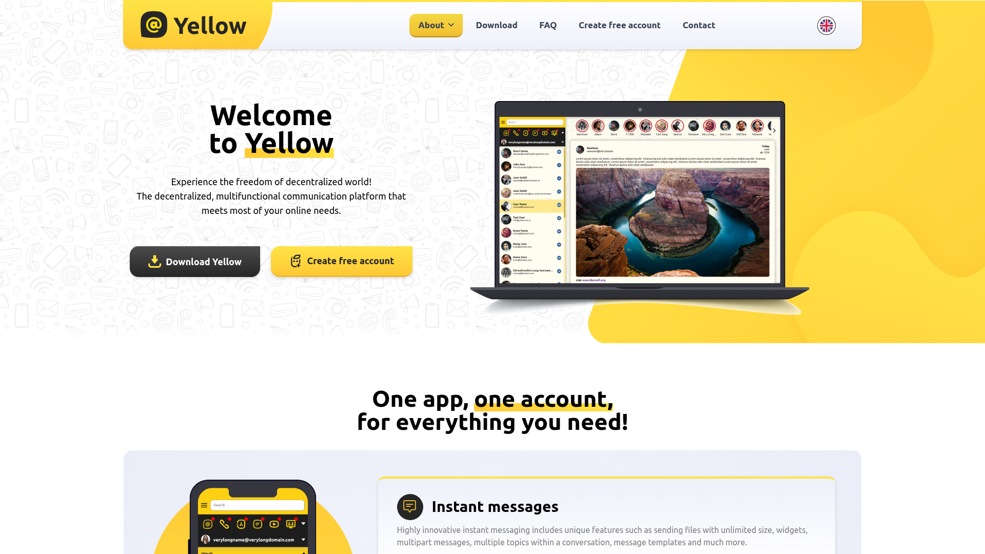 Yellow screenshot