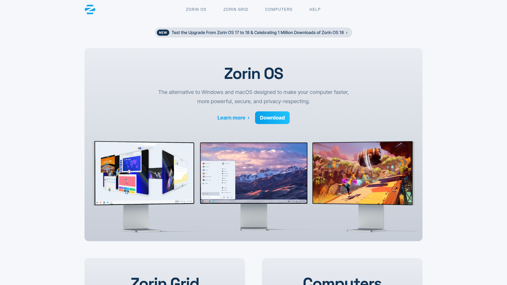 Zorin screenshot