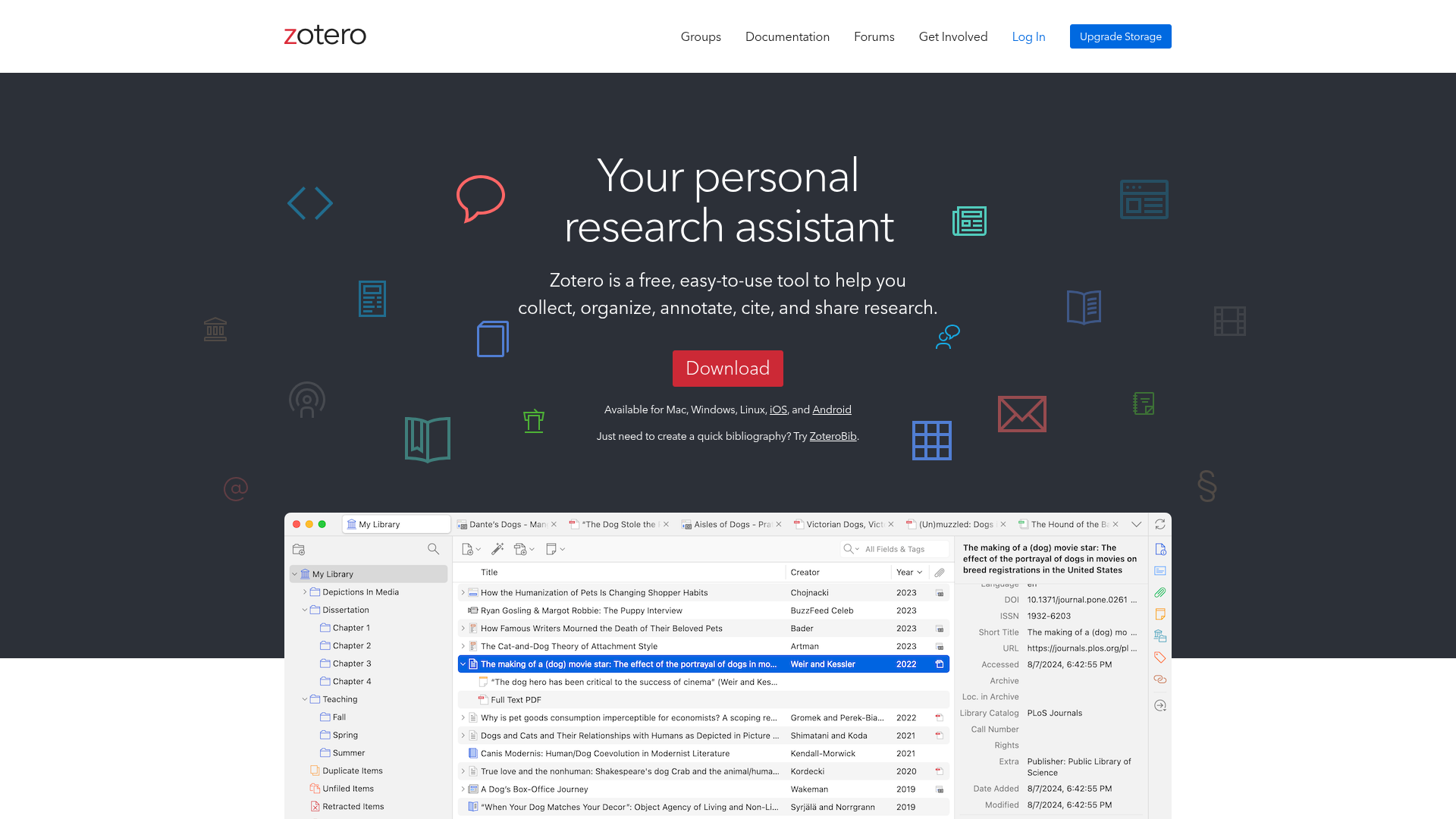 Zotero screenshot